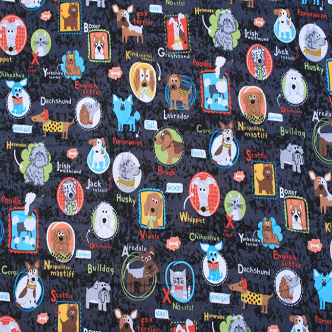 140 см Ширина Многоцветный маленькие животные с принтом хлопчатобумажная одежда для маленьких мальчиков постельный комплект Hometextile наволочка Sewing-BK223