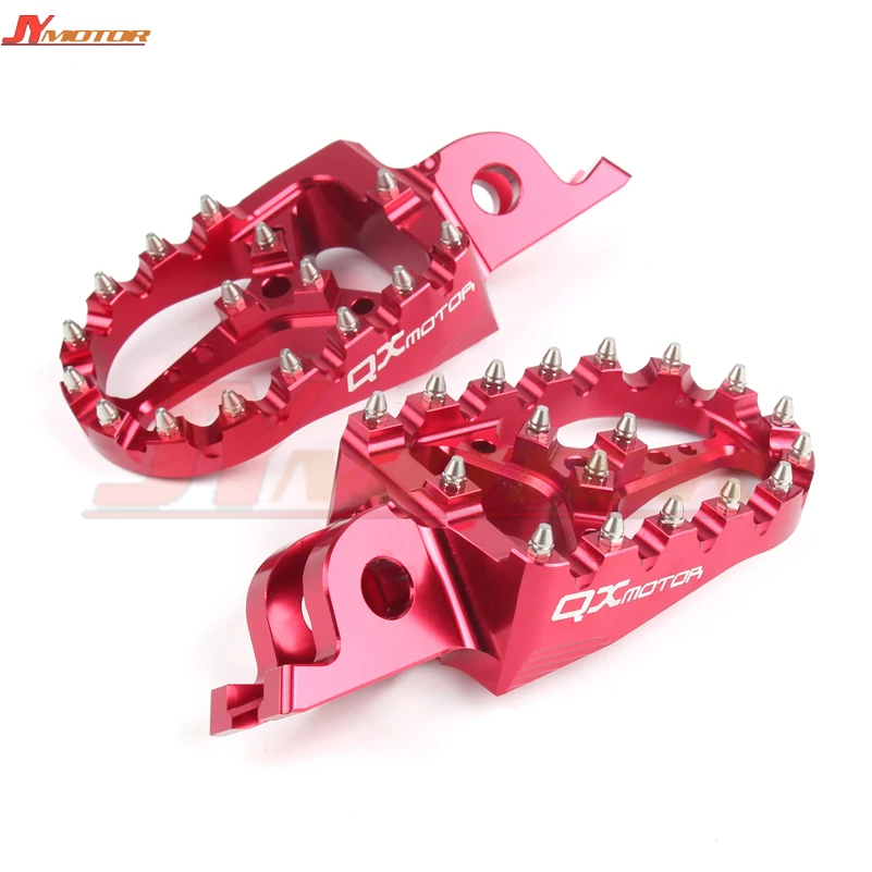 JFG Racing Foot Pegs For Honda CRF110F (2013-2024) & CRF125F (2014-2024) - Red