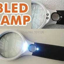 3X, 45X двойной объектив Ручной Лупа с светодиодный свет