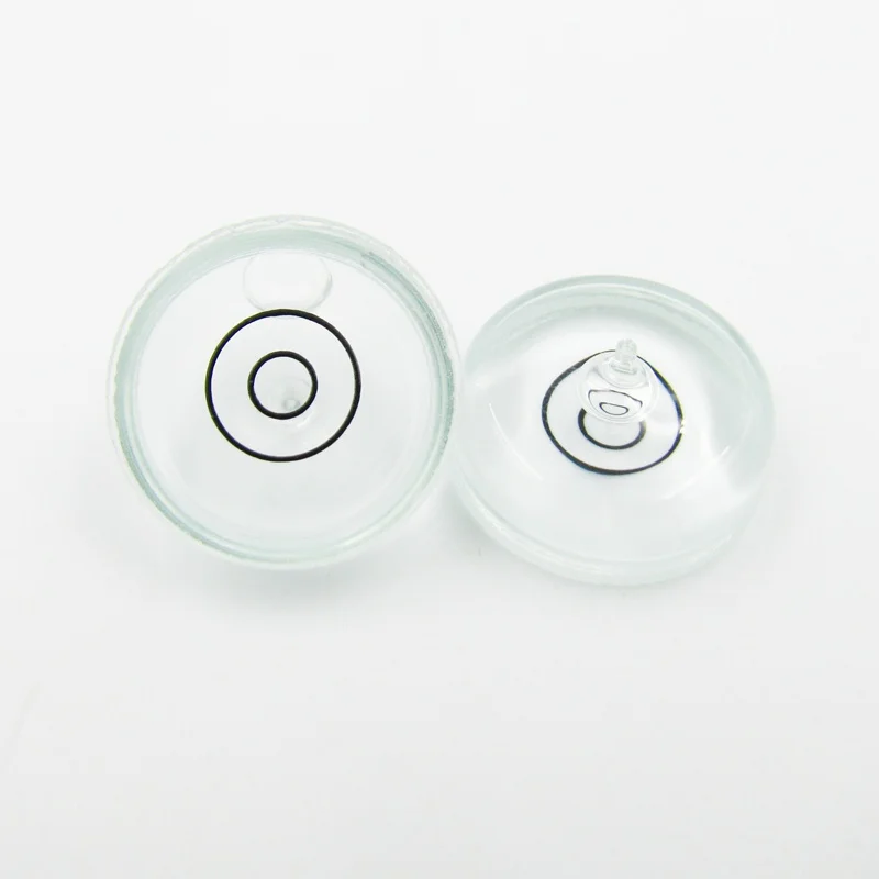 17*9mm Universal Protractor Round Bubble Level Circular Glass Spirit