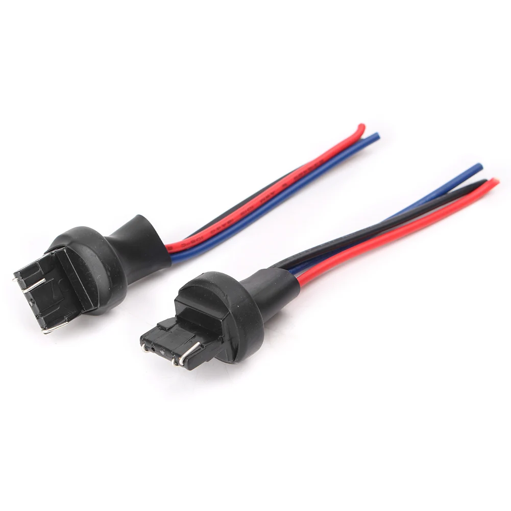

2pcs Universal Car Male Adapter Wiring Harness Sockets Wire Kit For DRL Tail Lamp 7443 7441 7444NA T20 990 991 992 7443R