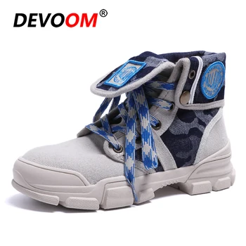 

Fashion Autumn Decoration Woman Boots Camouflage Canvas Women Ankle Boots Winter Women Snow Boots 2018 New Sneakers Shoes Woman