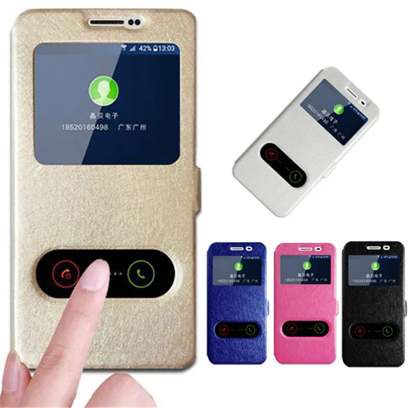 

Quick Answer View Window Flip Stand PU Leather Cover For Huawei Lua-L21 Y3II Y3 2 Case Phone Cases Fundas For Huawei Y3 II Case