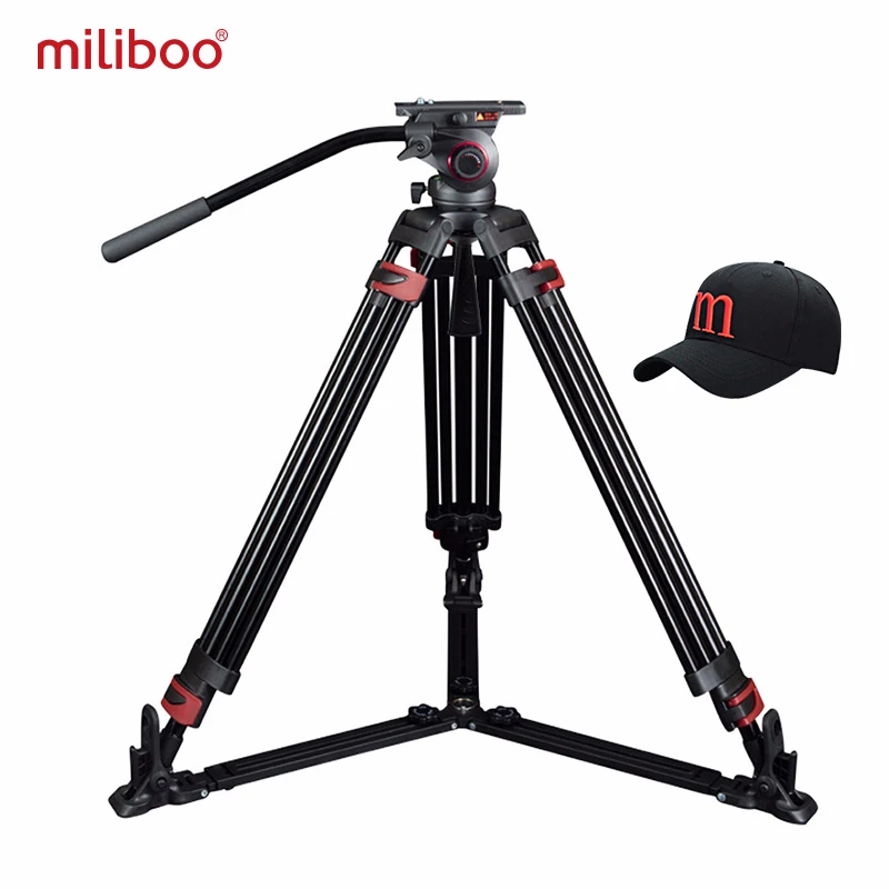 Miliboo MTT609B Профессиональный штатив из углеродного волокна с гидравлической шаровой головкой цифровой