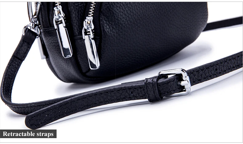 Lomelobo Women Genuine Leather Handbags Lady Litchi Pattern Shoulder Bag Casual Totes & Crossbody bags Female Girl Messenger Bag 2019 HBL222 Details (09)