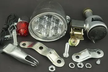 

Friction generator Dynamo Headlight Tail Light Bicycle Motorized Bike cycling