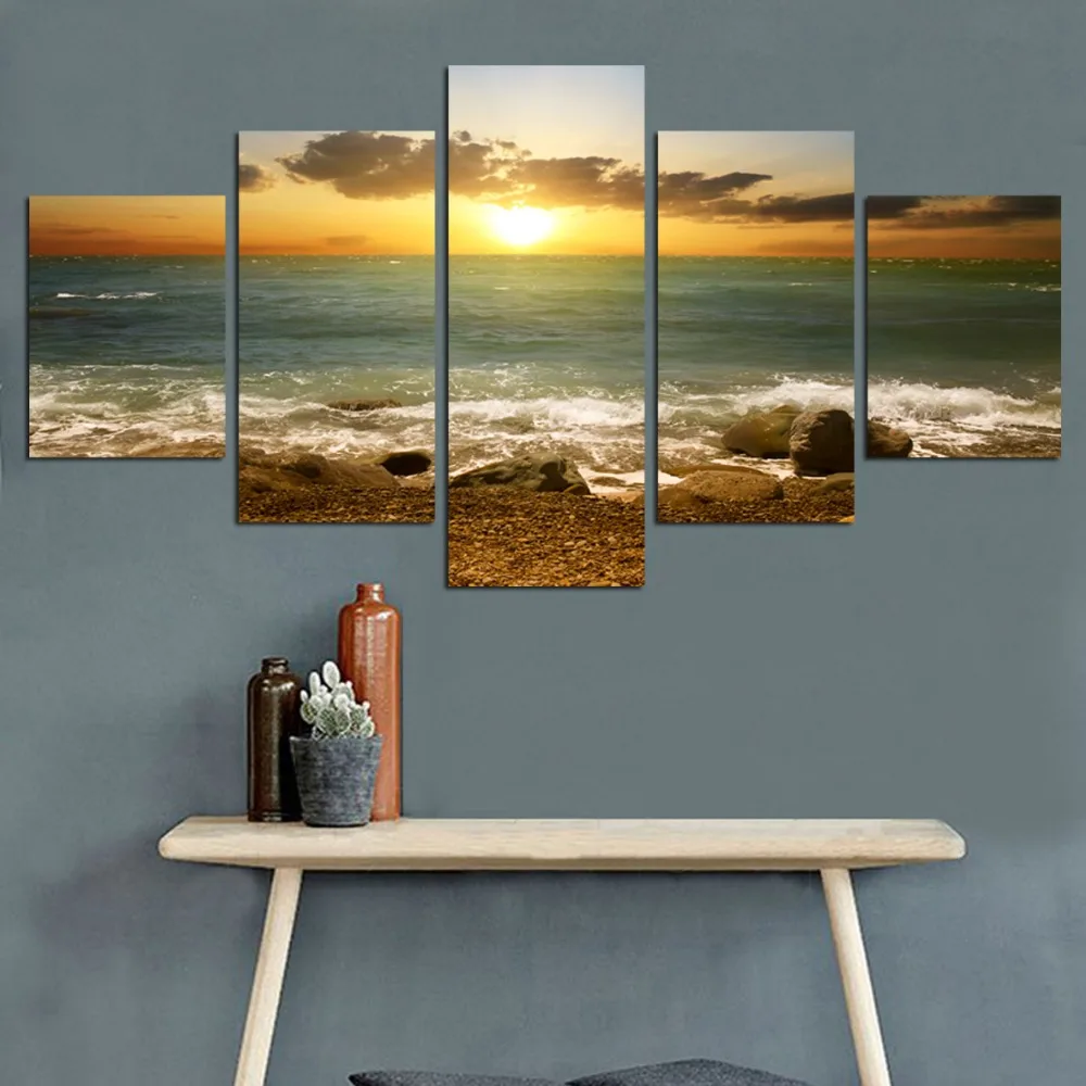 Modern Canvas Painting Nature Seascape Home Decor canvas Picture Print On Wall For Living Room Restaurant FA411 | Дом и сад