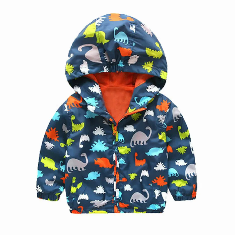 

Pudcoco 2017 Children Hooded Waterproof Jackets Kid Boys Windproof Zip Rain Coat Clothes 2-7Y