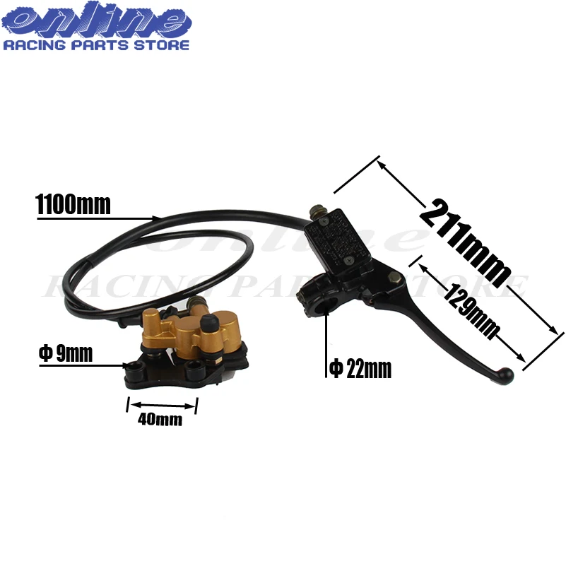 Hydraulic Front Disc Brake Assy Brake Lever Brake Pump Master Cylinder