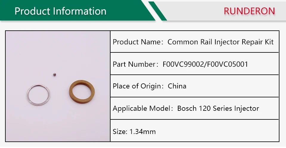 F00VC99002 foovc99002 F 00V C99 002 Ремонтный комплект инжектора общей топливной системы для Bosch 0445 120 серии 1,34 стальной шар F00VC05001