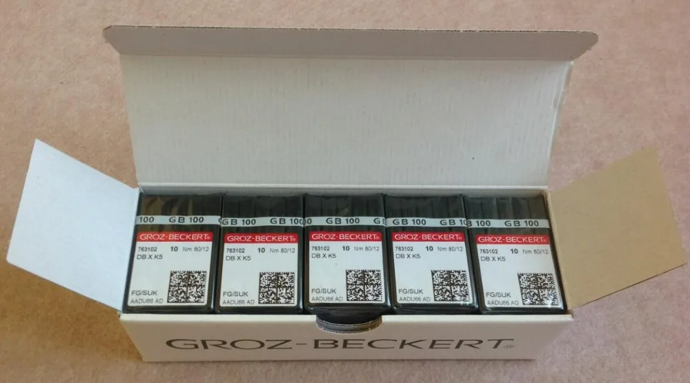100% оригинальная игла для вышивки Groz Beckert DBXK5 Nm 80/12 Tajima Barudan SWF и технические