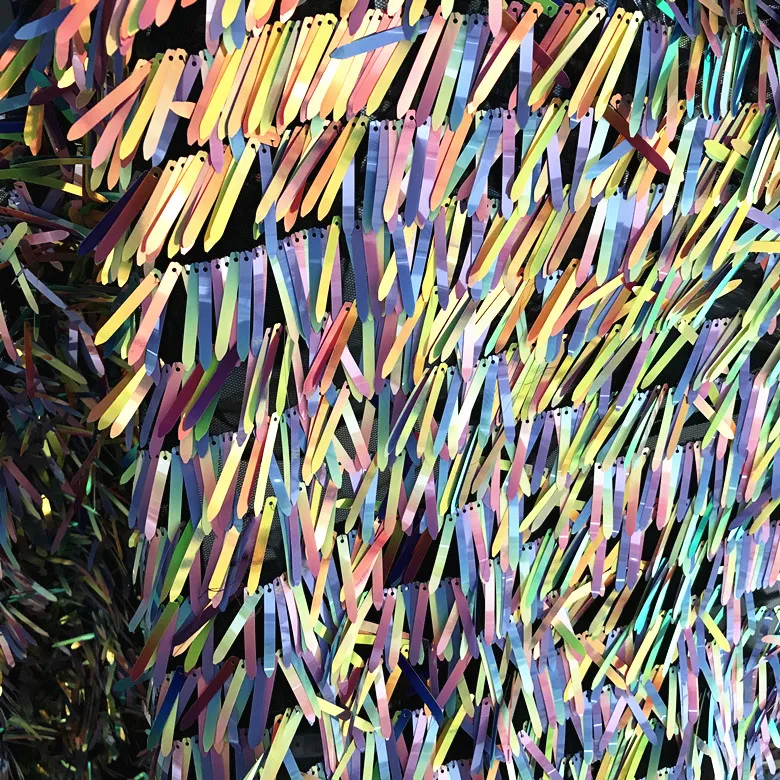 

50cm Colorful Sequins Fabric Sequins Mesh Fabric for Dresses Fahion Clothing