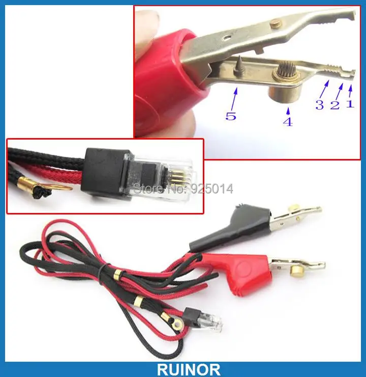 1 компл. Тестовый Кабель для телефона RJ11 шнур ногтей пирсинга заколка