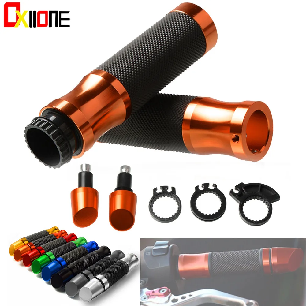 

22mm 7/8"motorcycle handlebar Rubber Grips Motorbike Handlebar Rubber Grips Scooter Cool Refit Parts Accessory set combination