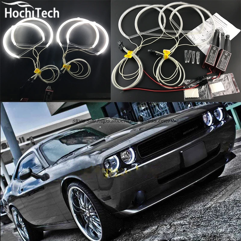 HochiTech Excellent CCFL Angel Eyes Kit Ultra bright headlight illumination for Dodge challenger 2008 2009 2010 2011 2012-2014 for mazda 3 mazda3 bl sp25 mps 2009 2010 2011 2012 2013 excellent ultra bright illumination ccfl angel eyes kit
