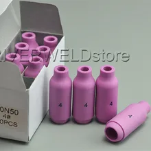 TIG глиноземная керамическая насадка чашка 10N50#4 Fit TIG сварочный фонарь SR PTA DB WP 17 18 26 серия, 10PK