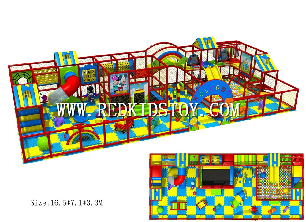 

Exported to Russia Eco-friendly Kindergarten Indoor Play Center Children Playground 151230a