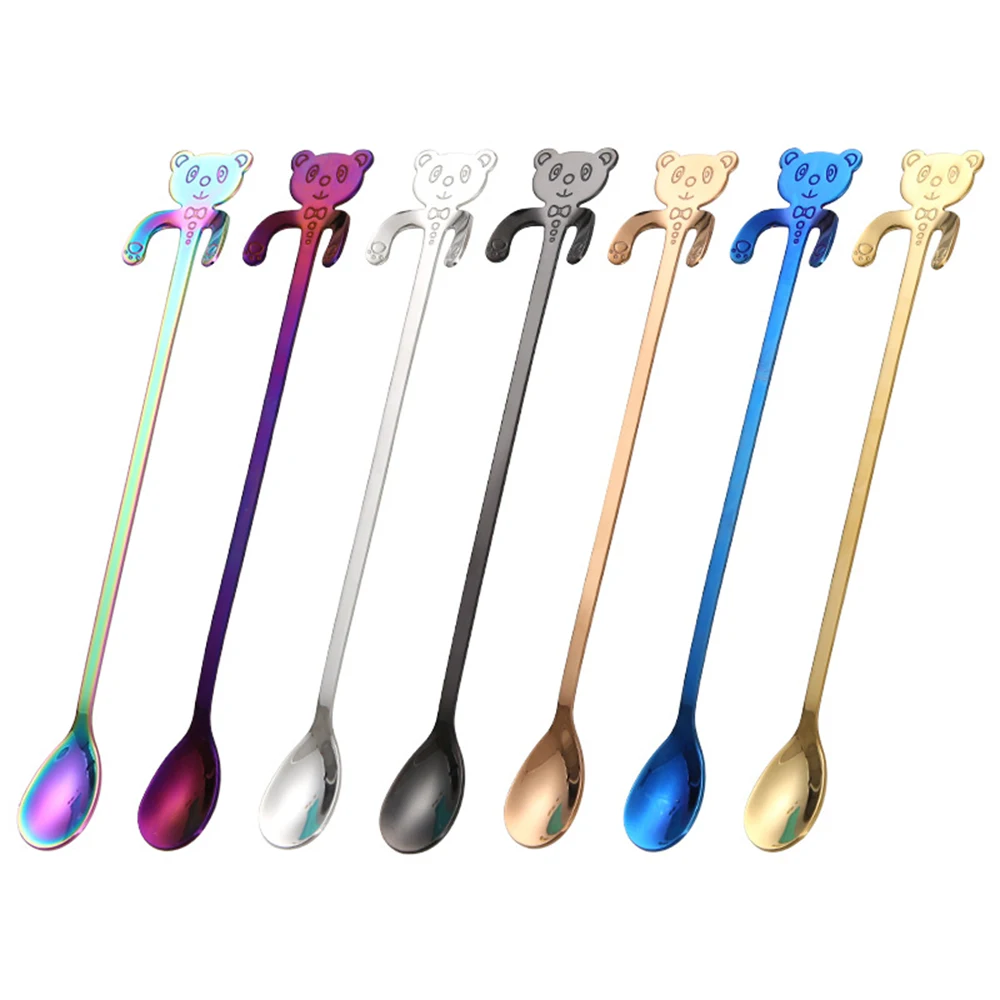 Cute Little Panda Coffee Spoon 304 нержавеющая сталь ложка для льда молочная кофейная мороженое
