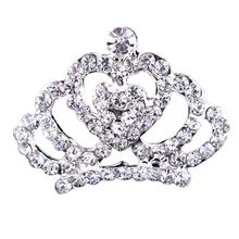 Свадебная корона принцессы, свадебные диадемы, украшения для волос, очаровательные детские расчески для волос шпильки, женские заколки на волосы для вечеринки, аксессуары