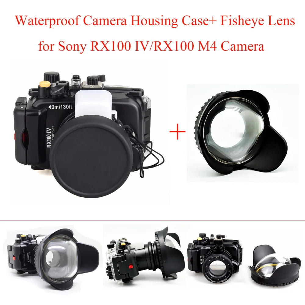 40 м/130 футов водонепроницаемый корпус камеры чехол для Sony RX100 IV/RX100 M4 подводная