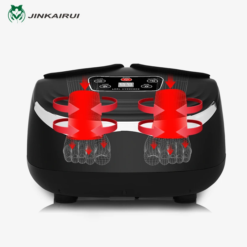 Koop Eu Plug Elektrische Antistress Voet Massager Vibrator Massage Machine Infrarood Verwarming Therapie Gezondheidszorg Apparaat