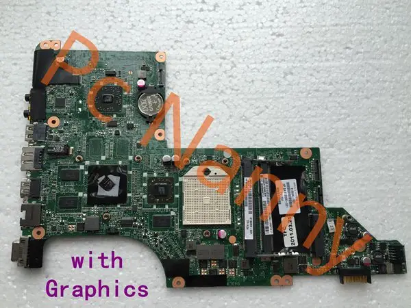 100% Original For Hp DV7 DV7-4000 Laptop Motherboard 615686-001 DA0LX8MB6E1 Non-integrated DDR3 Socket S1 with High Qaulity