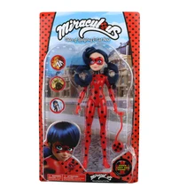 27cmwith lighting and music PVC Lovely Ladybird Adrien Noir Agreste Cat Action Figure Model Toys for