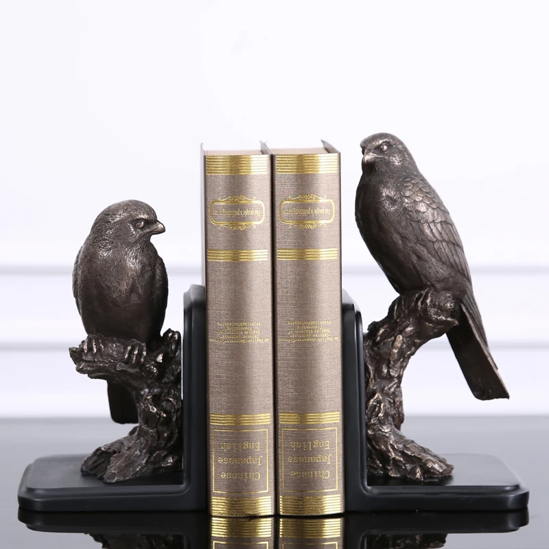 على النمط الأوروبي القديم الطيور نموذج دراسة الدفتين خزانة الاكسسوارات الناعمة الديكور تأثيث المنزل