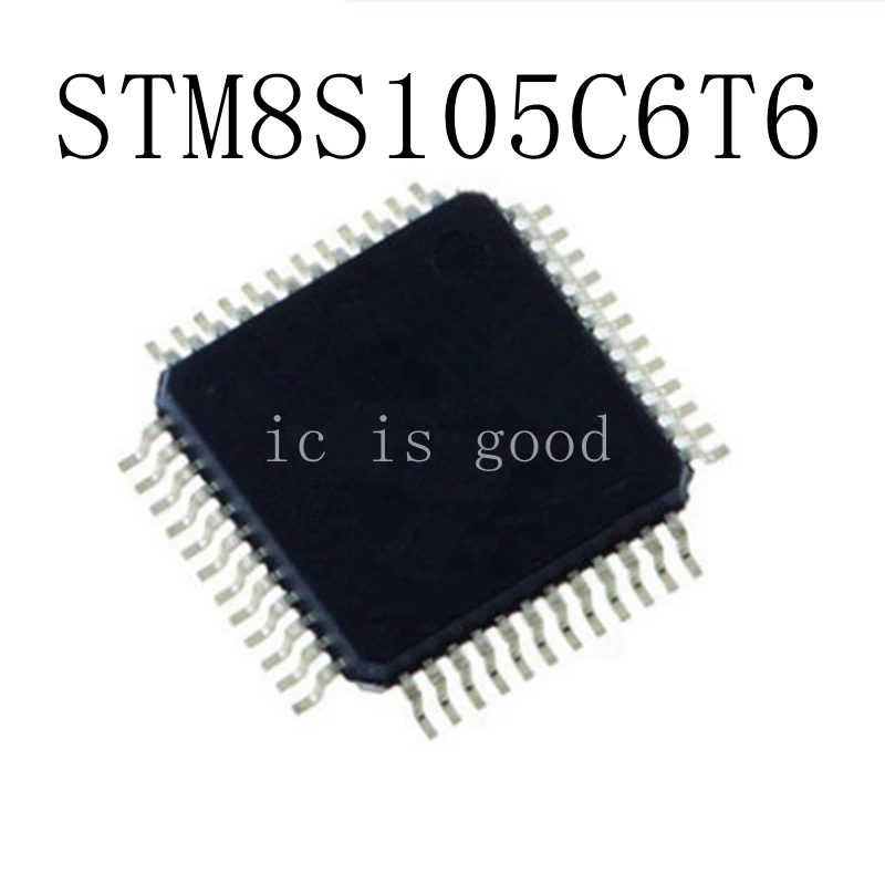 10PCS STM8S105C6T STM8S105C6T6 QFP 48