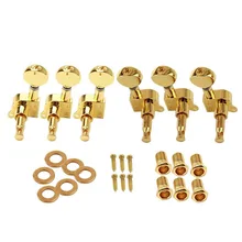 6pcs Electric Guitar String Tuning Pegs Locking Tuners Keys Machine Heads 3L+3R left handed locking tuning keys guitar tuners pegs machine heads black