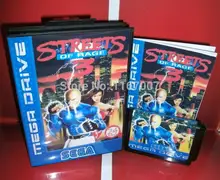 Calle de Rage 3 Cubierta con Caja y Manual para 16 bits de Sega MegaDrive Cartucho de juego MD Megadrive Génesis del sistema
