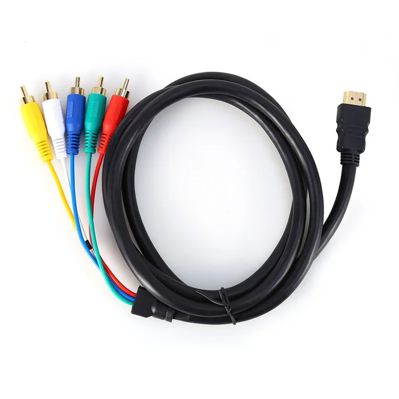 Кабель переходник с HDMI на 5RCA штырь штырь|Кабели VGA| |