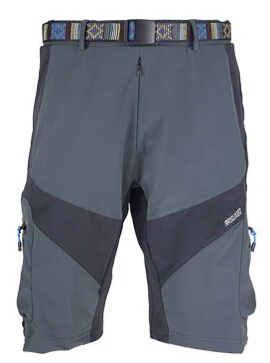Мужские Горные Шорты спортивные брюки из полиэстера и лайкры - Цвет: Серый
