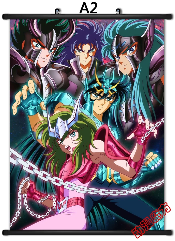 Обновленная японская декоративная картина аниме Saint Seiya Hiruda & Shiryu Hyoga Tethys домашний