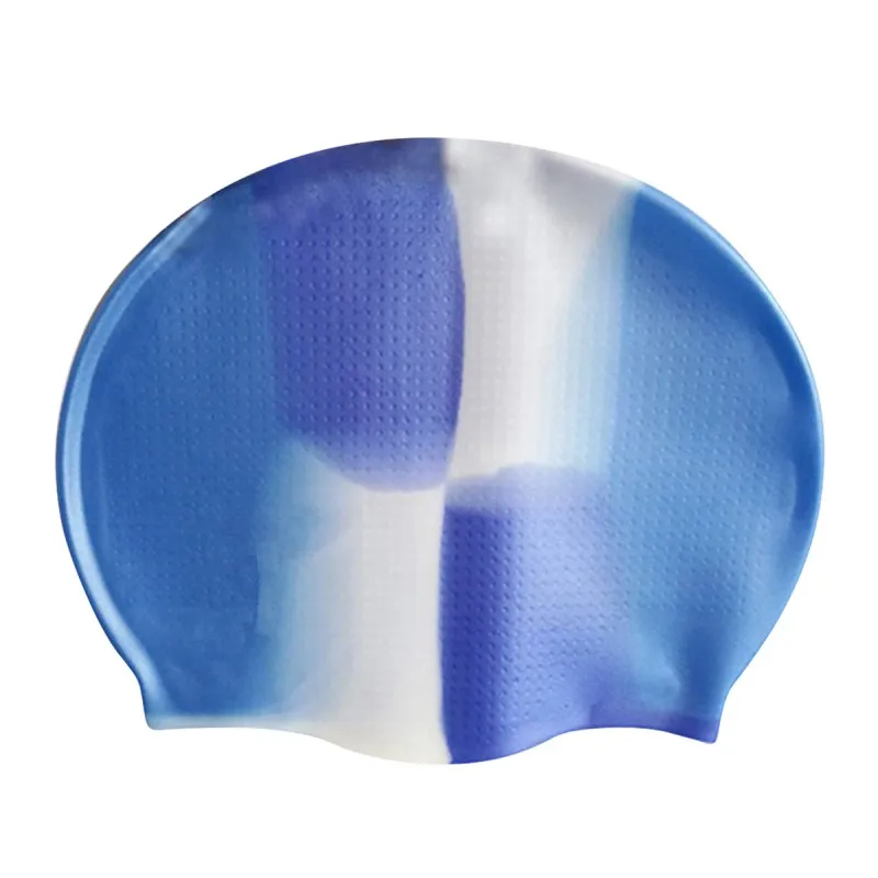 Эластичный Водонепроницаемый Силиконовый протектор для ушей длинные волосы спортивная шапочка для плавания в бассейне шапочка для плавания свободный размер для взрослых противоскользящая