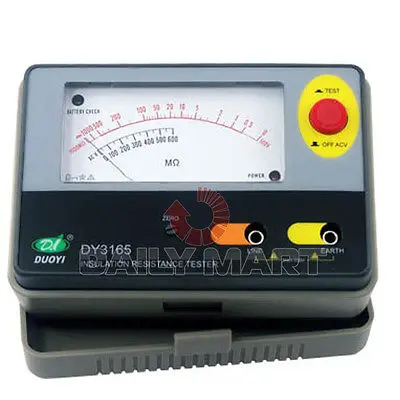 

DHL/EMS 2 LOTS Duoyi NEW DY3165 Analog Insulation Tester MegOhm Resistance Resistor Meter 500V