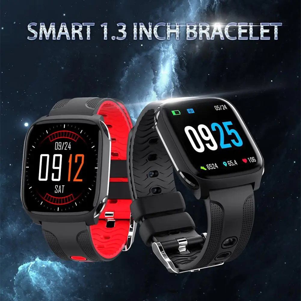 

TF9 1.3in Touch Screen Heart Rate Blood Pressure Fitness Tracker Smart Bracelet