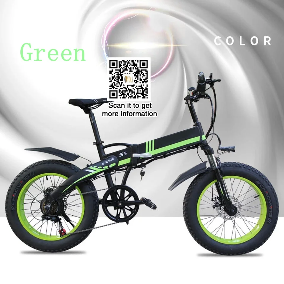 48 в электрические складывающиеся велосипеды e велосипед батарея 36 В бесщеточный аккумулятор алюминиевая рама электрический велосипед мини электрический велосипед - Цвет: GREEN