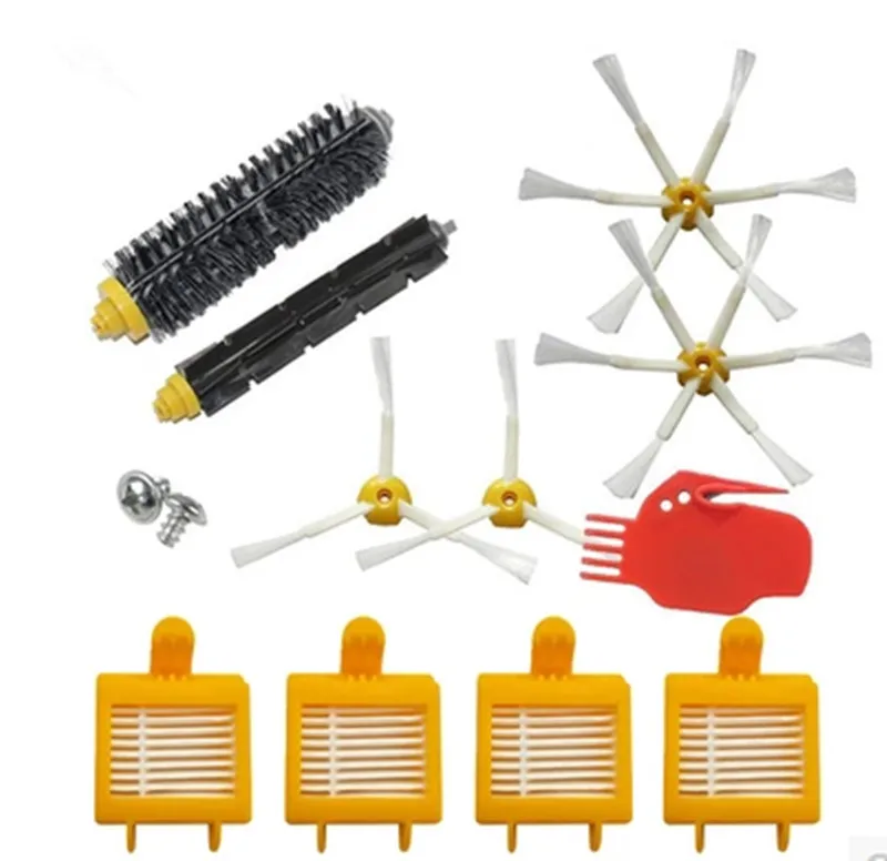 

Side Brush 3 armed Hepa Filter Clean Replacement Tool Kit Fit for iRobot Roomba 700 Series 760 770 780 790 Free Shipping