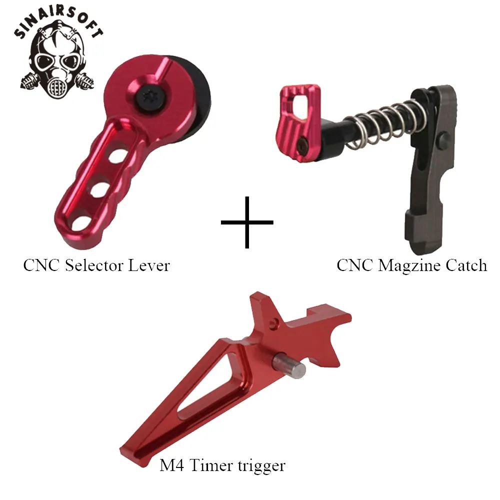 SINAIRSOFT CNC страйкбол обработанный рычаг журнал релиз Catch для M4/M16 Серии Blue Magzine