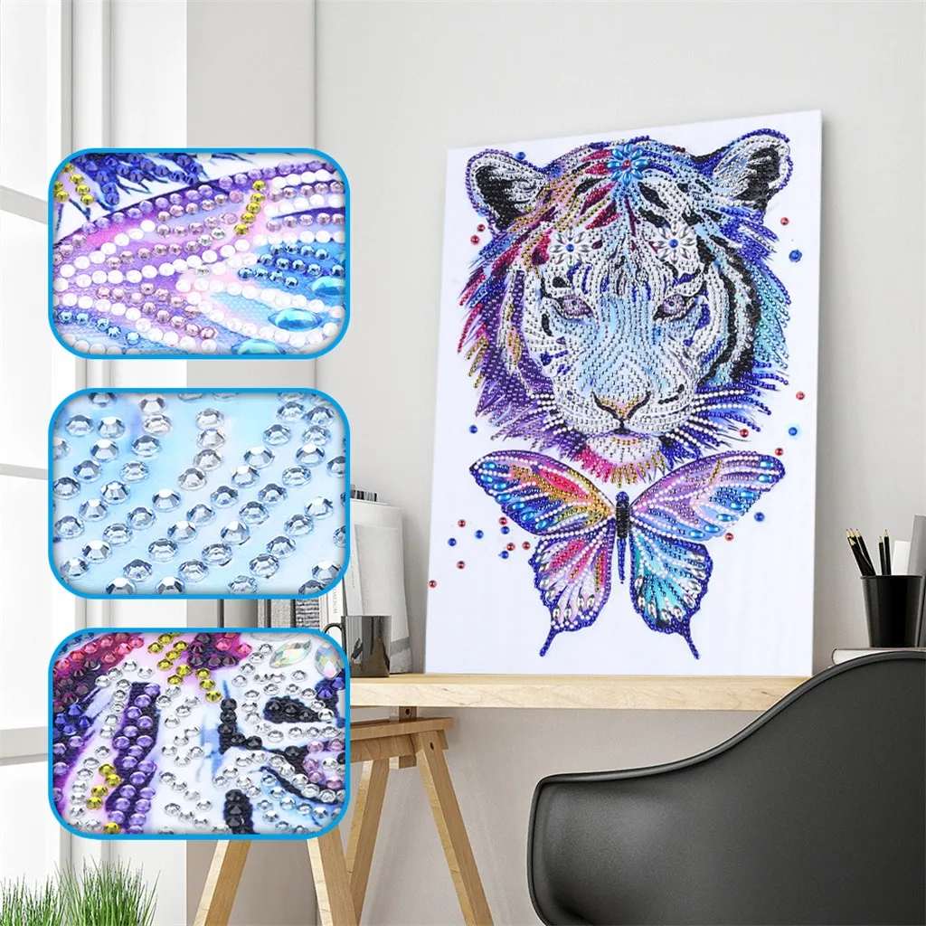

Special Shaped animal AB Diamond Painting DIY 5D Partial Drill handmade Cross Stitch Kits Crystal home decoration Gift #3/6