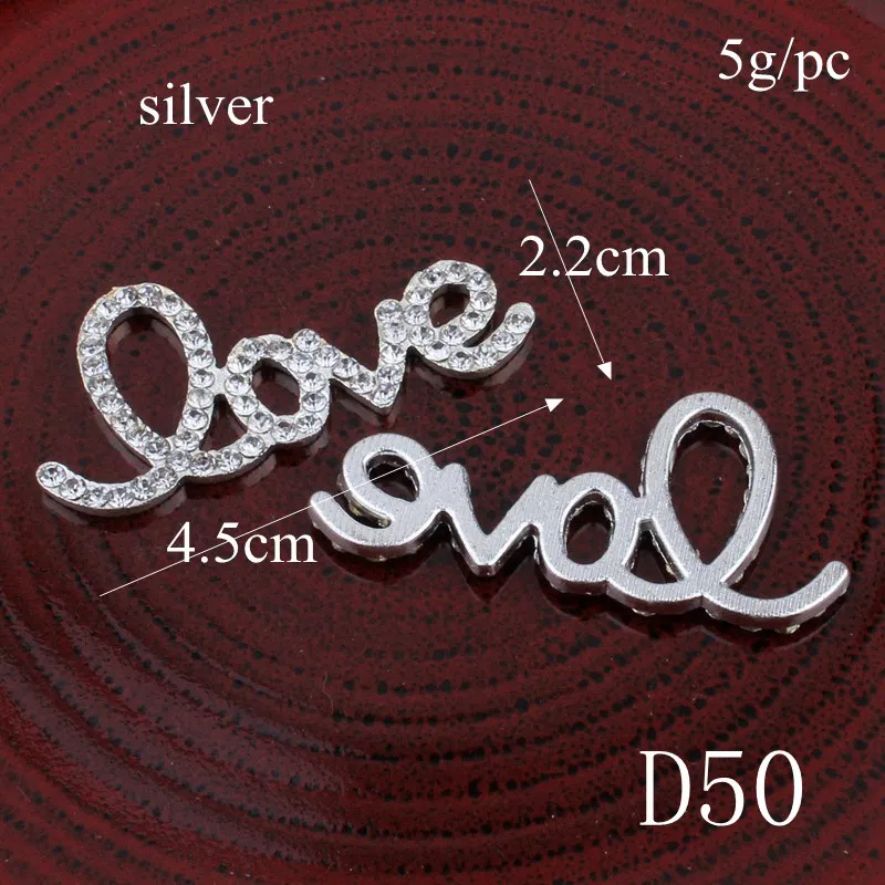 2 шт модный прозрачный Кристалл плоские пуговицы для орнаменты свадебное украшение супер блестящие металлические стразы кнопка для дома - Цвет: D50