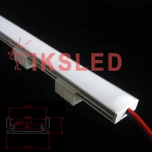 50 см тонкий алюминиевый профиль DC12V настенный угловой СВЕТОДИОДНЫЙ светильник 5730 36 светодиодный u-образный Угловой светодиодный светильник