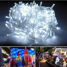 Возможностью погружения на глубину до 30 м 300LED мужской/женский Подключите 8 режимов Регулируемый контроллер памяти Рождественская декоративная светящаяся гирлянда вечерние освещение 100 V-220 V