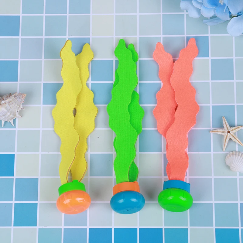Морские водоросли Дайвинг игрушка водные игры бассейн игры ребенок 3 шт. подводный дайвинг водоросли игрушка Спорт родитель-ребенок подарки для детей летние игрушки
