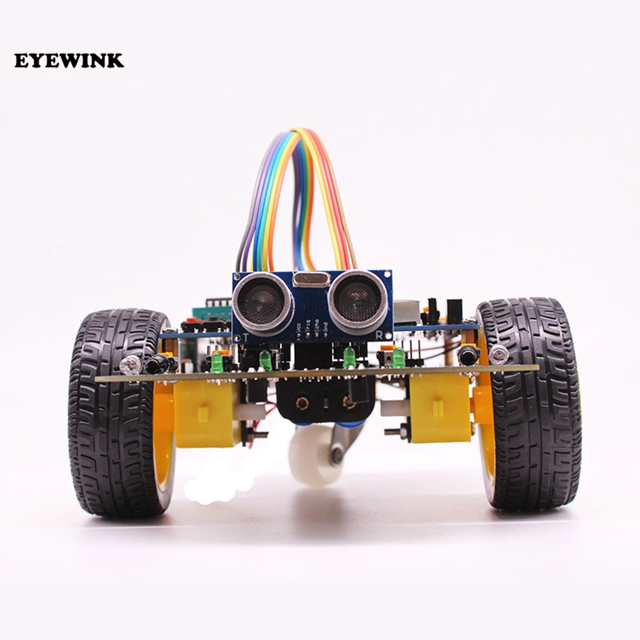 

Multi-function 2WD Robot Car Kits Ultrasonic Module Robot Car Assembly Kit for Arduino