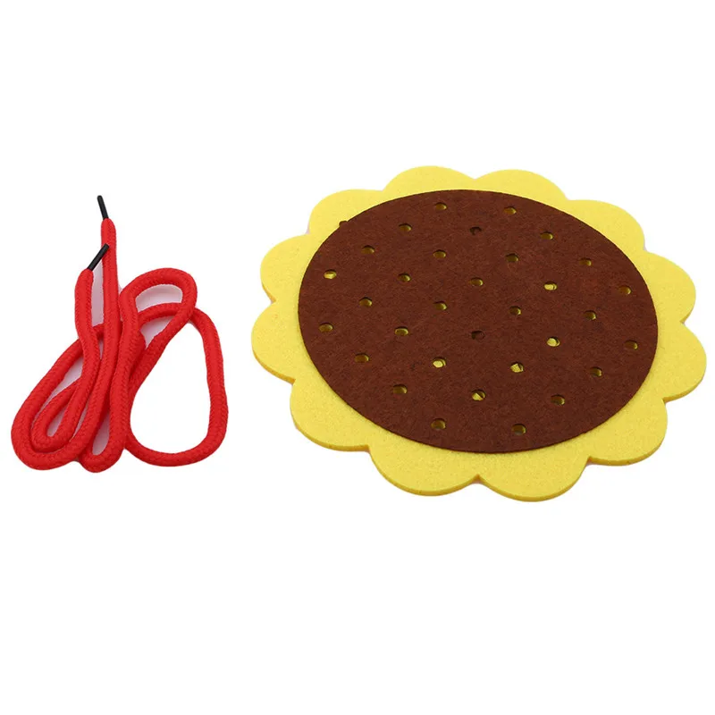 

Non-woven Thread Piercing Wear Laces Teaching Aids Children Basic Survival Skills Training Toys Handmade Puzzle Games