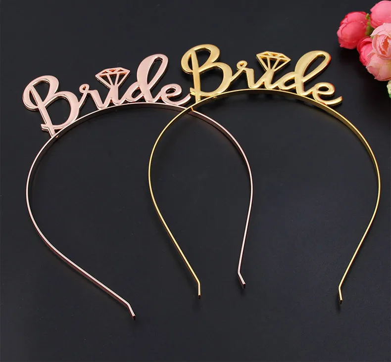 2018 New Bride Large alphabet hair hoop Head hoop of flower child head ornaments for European wedding guests Fashion Jewelry