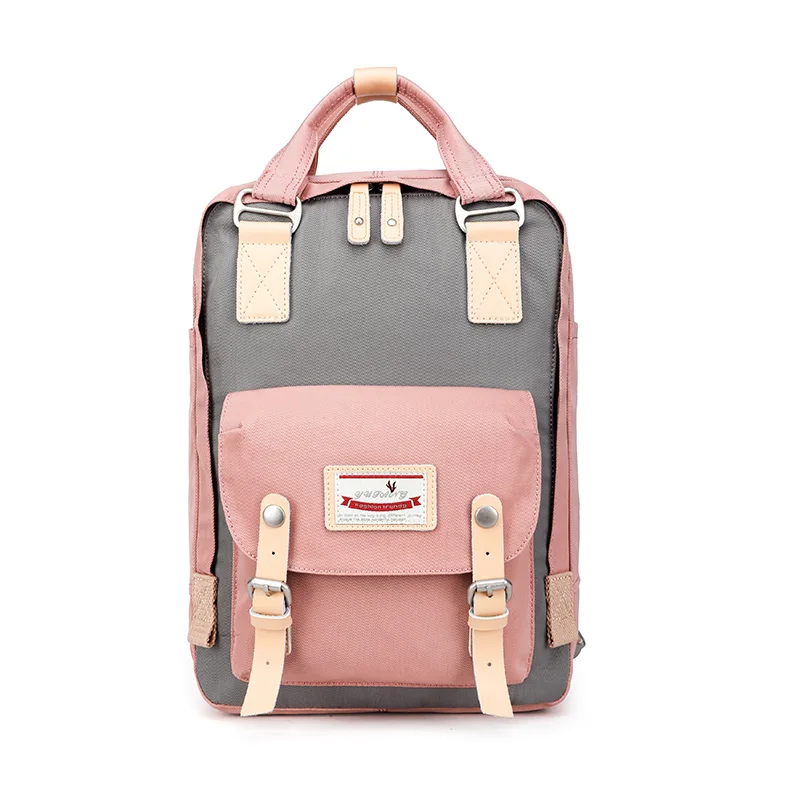 

2018 avant-garde doughnut Doughnut macaroon backpack female Oxford cloth backpack college wind Korean travel backpacks