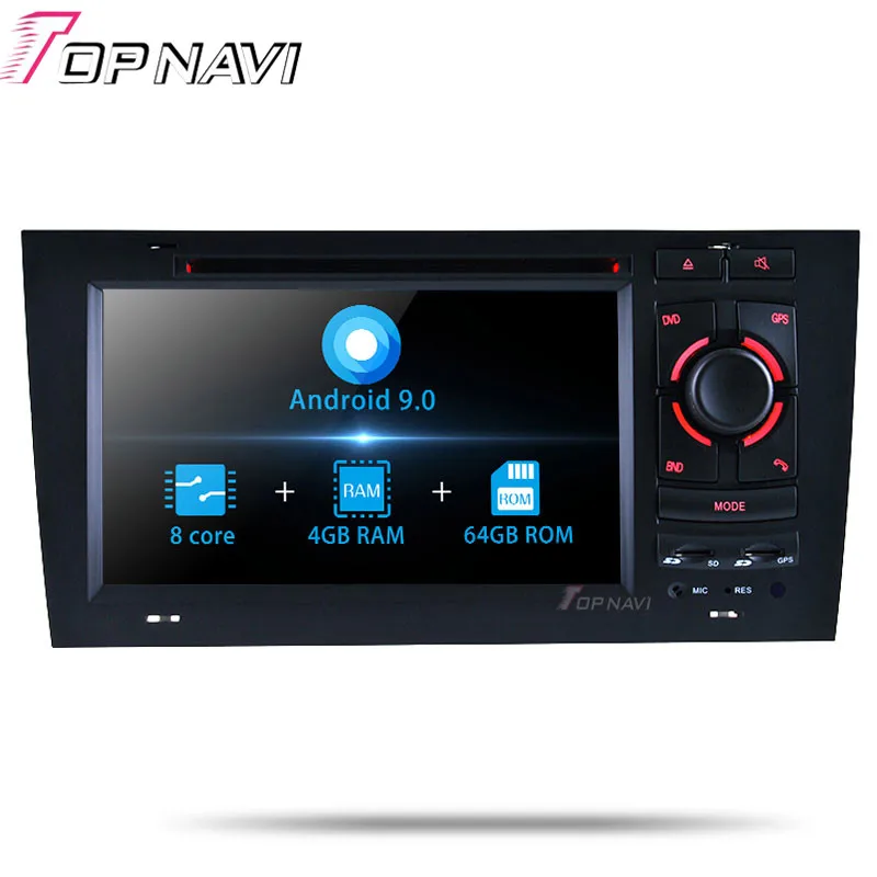 Topnavi Android 9,0 автомобиль радио стерео видео плеер для автомобиля Audi A6(1997 1998 1999 2000 2001 2002 2003 2004) Автомобильная dvd-навигационная система